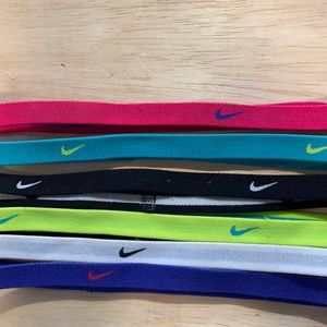 Set of 6 Nike headbands